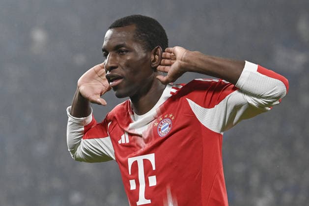 Atalanta v Bayern Munchen - UEFA Champions League BERGAMO, ITALY - MARCH 10: Nicolas Jackson, of Bayern Munchen, celebrates after scoring during the UEFA Champions League round of 16 first leg football match between Atalanta and Bayern Munchen at the Stadio di Bergamo, Italy, on March 10, 2026. Isabella Bonotto Anadolu Bergamo Italy. Editorial use only. Please get in touch for any other usage.  Copyright: x2026xAnadoluxIsabellaxBonottox