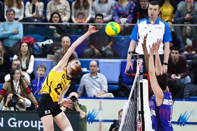 Attack of Marina Markova (VakifBank Istanbul) during Quarter Final CEV Champions League Women 2026 match between Numia VeroVolley Milano and VakifBank Istanbul at Allianz Cloud, Milan, Italy on March 10, 2026& x9; during Numia Vero Volley Milano vs VakifBank Istanbul, CEV Champions League Women volleyball match in Milan, Italy, March 10 2026  Copyright: xValerioxOrigo IPAxSportx xipa-agency.netx xx IPA_72688713 IPA_Agency_IPA72688713
