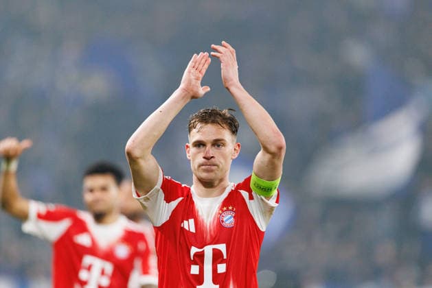 Joshua Kimmich seen during Champions League Round of 16 game between teams of Atalanta Bergamo and Bayern Munchen (Maciej Rogowski Ball Raw Images) Bergamo Estadio Atleti Azzurri d Italia Italy Copyright: xMaciejxRogowskix maciejrogowski_atalanta_bayern_2526_ROG9023