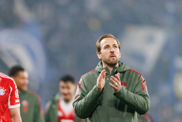 Harry Kane seen during Champions League Round of 16 game between teams of Atalanta Bergamo and Bayern Munchen (Maciej Rogowski Ball Raw Images) Bergamo Estadio Atleti Azzurri d Italia Italy Copyright: xMaciejxRogowskix maciejrogowski_atalanta_bayern_2526_ROG9033