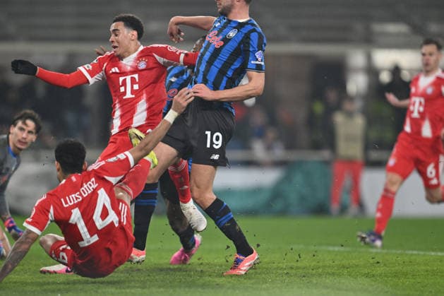 Jamal Musiala of F.C. Bayern Munchen scores the goal for 0-6 during the UEFA Champions League 2025 26 League Round of 16 First Leg match between Atalanta B.C. v Bayern Munchen at the Bergamo Stadium on March 10, 2026 in Bergamo, Italy.  Copyright: xDomenicoxCippitelli IPAxSportx xipa-agency.netx xx IPA_72689035 IPA_Agency_IPA72689035