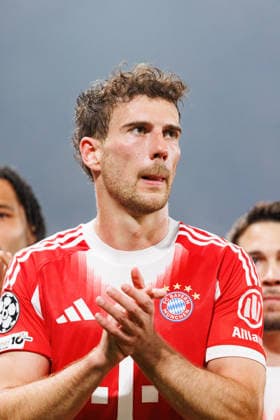 Leon Goretzka seen during Champions League Round of 16 game between teams of Atalanta Bergamo and Bayern Munchen (Maciej Rogowski Ball Raw Images) Bergamo Estadio Atleti Azzurri d Italia Italy Copyright: xMaciejxRogowskix maciejrogowski_atalanta_bayern_2526_ROG9221