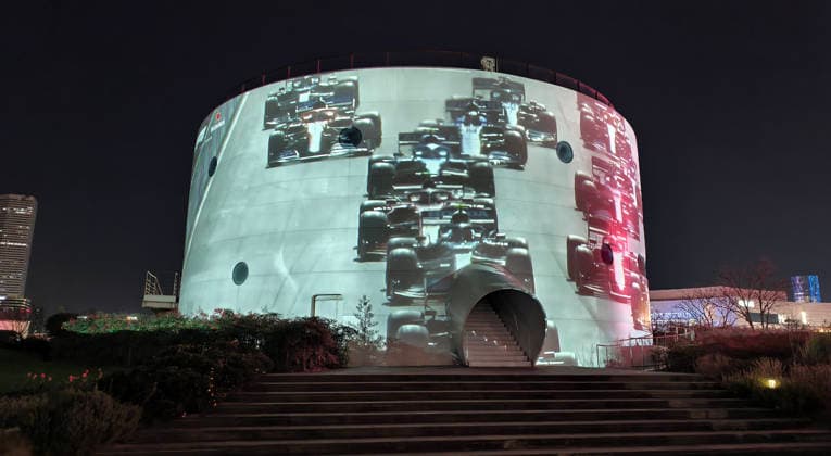Heineken Formula 1 Chinese Grand Prix Warm-up The F1 Motorsport Projection 3D Mapping Light Show, held at the former industrial landmarks such as oil tanks, is a warm-up for the Heineken Formula 1 Chinese Grand Prix in Shanghai, China on March 10, 2026. Shanghai Shanghai China  Copyright: xXYx i1773209668926
