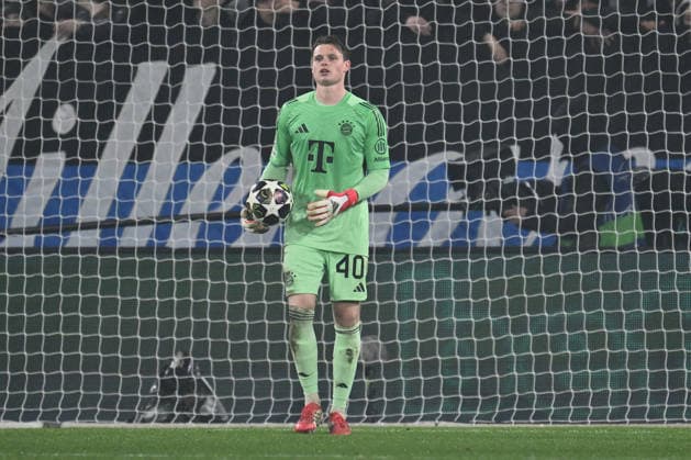 CALCIO - UEFA Champions League - Atalanta BC vs FC Bayern Munchen Jonas Urbig of F.C. Bayern Munchen is in action during in action during the UEFA Champions League 2025 26 League Round of 16 First Leg match between Atalanta B.C. v Bayern Munchen at the Bergamo Stadium on March 10, 2026 in Bergamo, Italy. Bergamo Italy  Copyright: xIPAxSport ABACAx