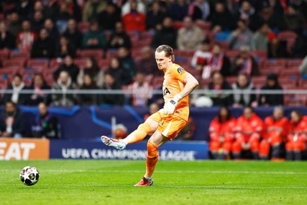 Antonin Kinsky (Tottenham), MARCH 10, 2026 - Football Soccer : UEFA Champions League Round of 16 1st leg match between Club Atletico de Madrid - Tottenham Hotspur at the Estadio Metropolitano in Madrid, Spain. Noxthirdxpartyxsales  aflo_323024345