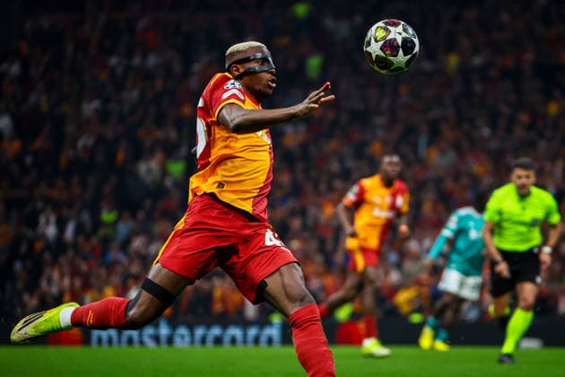 Galatasaray vs Liverpool UEFA Champions League 2025-26 Round of 16 - 1st leg Victor Osimhen of Galatasaray SK in action during the match. Galatasaray SK and Liverpool FC faced each other at UEFA Champions League 2025 26 League Round of 16 - 1st leg. The match took place in Ali Sami Yen Rams Park Stadium on March 10th, 2026. Istanbul Istanbul Turkey Copyright: xBurakxBasturkx