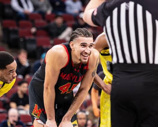 March 10, 2026, Chicago, Illinois, USA: Maryland basketball player COLLIN METCALF looks on during the second half of the first round game of the Big Ten Men s Basketball Tournament against Oregon. Chicago USA - ZUMAw173 20260310_zsp_w173_001 Copyright: xLukexWelshx