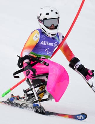 (260311) -- CORTINA D AMPEZZO, March 11, 2026 -- Audrey Pascual Seco of Spain competes during the para alpine skiing women s combined sitting event at the Milan-Cortina 2026 Paralympic Winter games, Winterspiele,Spiele, Summer games in Cortina D ampezzo, Italy, March 10, 2026. ) (SP)ITALY-CORTINA D AMPEZZO-PARALYMPIC WINTER GAMES-PARA ALPINE SKIING-WOMEN S COMBINED-SITTING WangxKaiyan 
