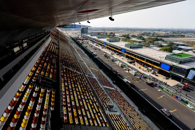SHANGHAI Overview of the Formula 1 China Shanghai Circuit at Albert Park on March 11, 2025 in Shanghai, China Photo by DeFodi Images