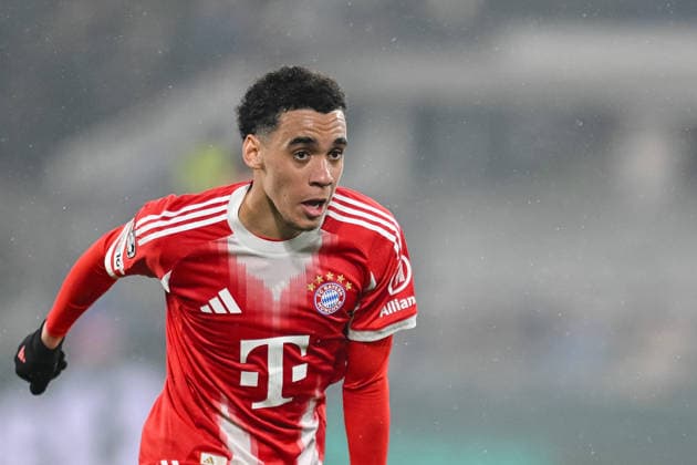 Jamal Musiala FC Bayern Munich Looks on during the UEFA Champions League 2025 26 Round of 16 First Leg match between Atalanta BC and FC Bayern Munich at Stadio di Bergamo on March 10, 2026 in Bergamo, Italy Photo by Harry Langer DeFodi Images