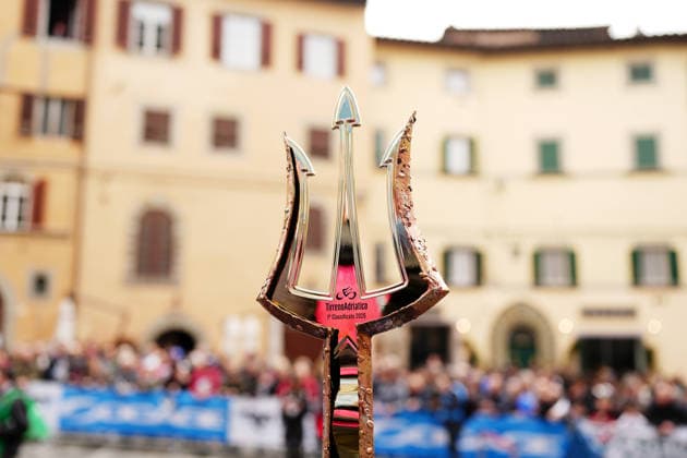 Tridente during the 221-kilometer Stage 3 of the Tirreno-Adriatico cycling race from Cortona to Magliano de™ Marsi - Italy - Wednesday, March 11, 2026. - cycling .  Copyright: xMassimoxPaolone LaPressex