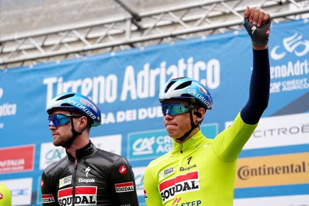 Magnier Paul Of Soudal Quick-Step during the 221-kilometer Stage 3 of the Tirreno-Adriatico cycling race from Cortona to Magliano de™ Marsi - Italy - Wednesday, March 11, 2026. - cycling .  Copyright: xMassimoxPaolone LaPressex