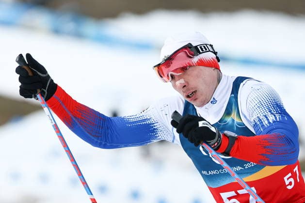 ITALY, TESERO - MARCH 11, 2026: Ivan Golubkov of Russia competes in the men s para cross-country skiing 10km interval start sitting final at Tesero Cross-Country Stadium during the 2026 Winter Paralympic Games 2026 Winter Paralympics: Para Cross-Country Skiing  - ZUMAt113 20260311_zaa_t113_085 Copyright: xMikhailxTereshchenkox