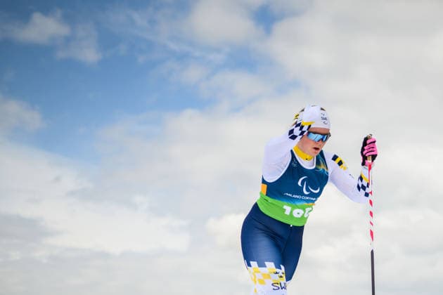 260311 Alice Morelius of Sweden competes in the women s 10km interval start standing para cross-country skiing during day 5 of the Milano Cortina 2026 Winter Paralympic Games on March 11, 2026 in Val di Fiemme. Photo: Maxim Thore BILDBYRAN kod MT MT1019 skidor cross-country skiing langrenn paralympic games paralympics paralympiska spel paralympiske leker vinter-paralympics winter paralympics milano cortina 2026 milano cortina 2026 winter paralympic games 5 bbeng sverige *** 260311 Alice Morelius of Sweden competes in the women s 10km interval start standing para cross country skiing during day 5 of the Milano Cortina 2026 Winter Paralympic Games on March 11, 2026 in Val di Fiemme Photo Maxim Thore BILDBYRAN kod MT MT1019 skidor cross country skiing langrenn paralympic games paralympiska spel paralympiske leker vinter paralympics winter paralympics milano cortina 2026 milano cortina 2026 winter paralympic games 5 bbeng sverige  Copyright: MAXIMxTHORE BB260311MT026