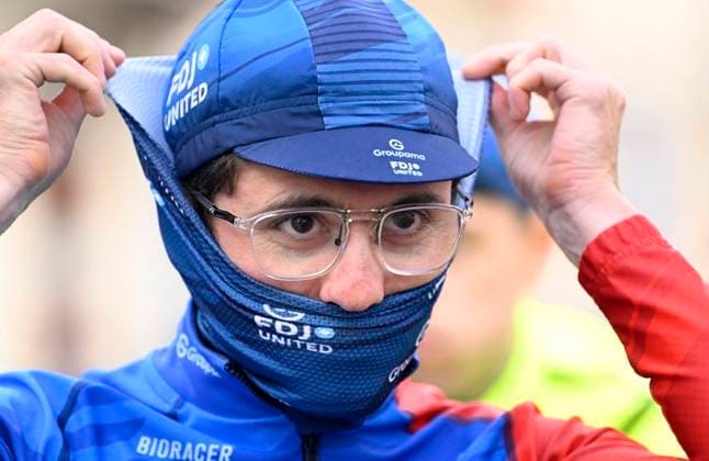 Paris Nice 2026 Stage 4 UCHON, FRANCE - MARCH 11 : Gaudu David (FRA) of Groupama - FDJ United during stage 4 of the 84th edition of Paris - Nice an UCI World Tour 2.UWT cycling road race stage for Men Elite of 195 km with start in Bourges and finish in Uchon on March 11, 2026 in Uchon, France, 11 03 2026 ( Motordriver Guy De Vuyst - Uchon France  Copyright: xNicoxVereeckenx