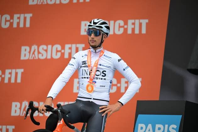 French Kevin Vauquelin of INEOS Grenadiers pictured before the start of the fourth stage of 84th edition of the Paris-Nice cycling race, a race from Bourges to Uchon (195 km), on Wednesday 11 March 2026. DAVIDxPINTENS  x167133498x
