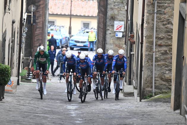 11-03-2026 Tirreno - Adriatico; Tappa 03 Cortona - Magliano De Marsi; 2026, Alpecin - Premier Tech; Van Der Poel, Mathieu; Cortona; 
