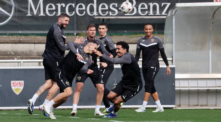 Football, EL, VfB Stuttgart training