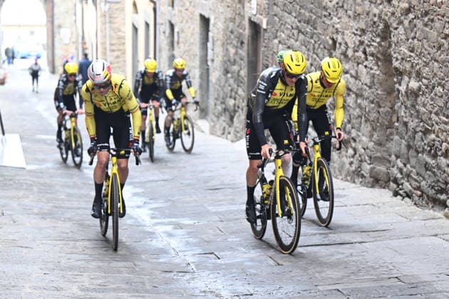 11-03-2026 Tirreno - Adriatico; Tappa 03 Cortona - Magliano De Marsi; 2026, Visma - Lease A Bike; Van Aert, Wout; Cortona; 
