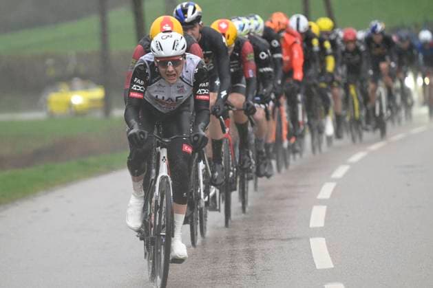 Paris Nice 2026 Stage 4 UCHON, FRANCE - MARCH 11 : rider of team UAE Team Emirates - XRG during stage 4 of the 84th edition of Paris - Nice an UCI World Tour 2.UWT cycling road race stage for Men Elite of 195 km with start in Bourges and finish in Uchon on March 11, 2026 in Uchon, France, 11 03 2026 ( Motordriver Guy De Vuyst - Uchon France  Copyright: xNicoxVereeckenx