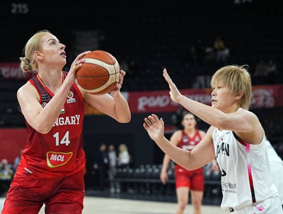 Japan v Hungary - FIBA Women s Basketball World Cup 2026 Qualifying Tournaments ISTANBUL, TURKIYE - MARCH 11: Japan’s Ramu Tokashiki (R) and Hungary’s Dorka Juhasz (14) compete for the ball during the FIBA Women’s Basketball World Cup Qualifiers Group C match between Japan and Hungary at the Turkcell Basketball Development Center in Istanbul, Turkiye, on March 11, 2026. Esra Bilgin Anadolu Istanbul Turkey. Editorial use only. Please get in touch for any other usage.  Copyright: x2026xAnadoluxEsraxBilginx