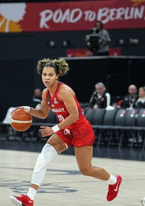 Japan v Hungary - FIBA Women s Basketball World Cup 2026 Qualifying Tournaments ISTANBUL, TURKIYE - MARCH 11: Hungary’s Nina Aho (10) in action during the FIBA Women’s Basketball World Cup Qualifiers Group C match between Japan and Hungary at the Turkcell Basketball Development Center in Istanbul, Turkiye, on March 11, 2026. Esra Bilgin Anadolu Istanbul Turkey. Editorial use only. Please get in touch for any other usage.  Copyright: x2026xAnadoluxEsraxBilginx