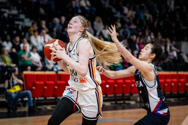 Basketball Villeurbanne 11 03 2026 Wommen™s Basketball World Cup 2026 Qualifying Tournament Germany GER South Korea KOR Frida Bühner Germany, No 20