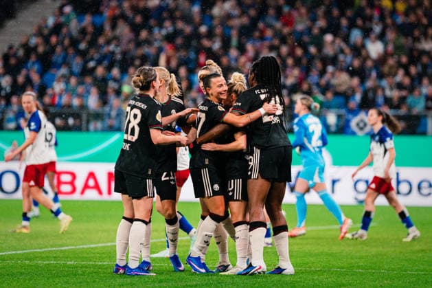 DFB Pokal Frauen Hamburger SV vs FC Bayern München,11 03 2026 TOR, JUBEL zum 1 0 durch Edna Imade FC Bayern München, 29 Fußball, DFB Pokal Frauen, Viertelfinale Hamburger SV vs FC Bayern München am 11 03 2026 im Volksparkstadion, Hamburg DFB REGULATIONS PROHIBIT ANY USE OF PHOTOGRAPHS AS IMAGE SEQUENCES AND OR QUASI VIDEO Copyright: xBEAUTIFULxSPORTS Tonhäuserx