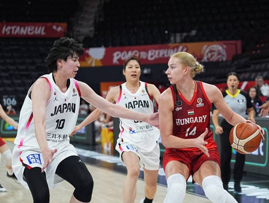 Japan V Hungary - FIBA Women s World Cup Qualifiers ISTANBUL, TURKIYE – MARCH 11: Japan s Ramu Tokashiki (10) in action against Hungary s Dorka Juhasz (14) during the FIBA Women s Basketball World Cup Qualifiers Group C match between Japan and Hungary at the Turkcell Basketball Development Center in Istanbul, Turkiye, on March 11, 2026. Esra Bilgin Anadolu Istanbul Turkey. Editorial use only. Please get in touch for any other usage.  Copyright: x2026xAnadoluxEsraxBilginx