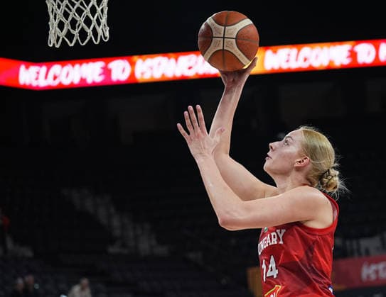Japan V Hungary - FIBA Women s World Cup Qualifiers ISTANBUL, TURKIYE – MARCH 11: Hungary s Dorka Juhasz (14)) in action during the FIBA Women s Basketball World Cup Qualifiers Group C match between Japan and Hungary at the Turkcell Basketball Development Center in Istanbul, Turkiye, on March 11, 2026. Esra Bilgin Anadolu Istanbul Turkey. Editorial use only. Please get in touch for any other usage.  Copyright: x2026xAnadoluxEsraxBilginx