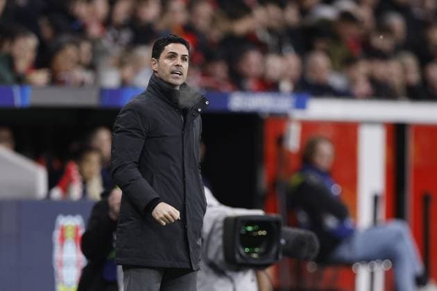 LEVERKUSEN Arsenal FC coach Mikel Arteta during the UEFA Champions League match between Bayer 04 Leverkusen and Arsenal at the BayArena on March 11, 2026, in Leverkusen, Germany. BART STOUTJESDIJK ANP FOC 2026 2027 xVIxANPxSportx xBartxStoutjesdijkxIVx 553058052 originalFilename: 553058052.jpg