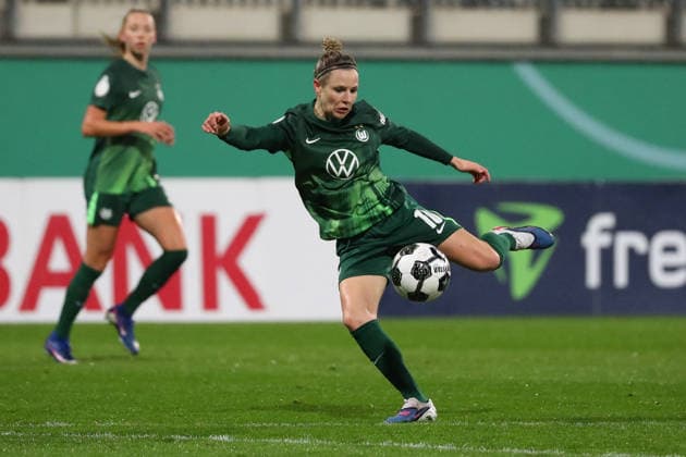 VfL vs Frankfurt, DFB Pokal Women Wolfsburg, 11 03 2026, Football, Women, VfL Wolfsburg vs Eintracht Frankfurt, Quarter-final DFB Pokal, Season 2025 2026 Svenja Huth VfL Wolfsburg AOK Stadion Germany