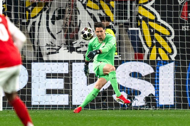 UEFA Champions League 2025 2026 Bayer 04 Leverkusen vs Arsenal, Round of 16, First Round, Wednesday, 11 03 2026 BayArena Nordrhein Westfalen, Germany Janis Blaswich 28 Copyright: xCelinaxLeiersx