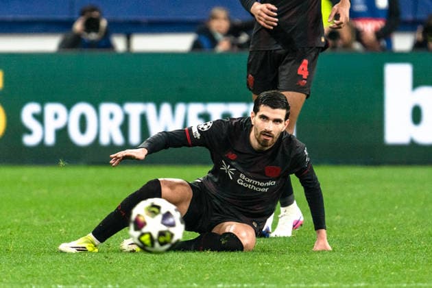 UEFA Champions League 2025 2026 Bayer 04 Leverkusen vs Arsenal, Round of 16, First Round, Wednesday, 11 03 2026 BayArena Nordrhein Westfalen, Germany Martin Terrier 11 Copyright: xCelinaxLeiersx