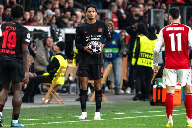 UEFA Champions League 2025 2026 Bayer 04 Leverkusen vs Arsenal, Round of 16 First Round, Wednesday, 11 03 2026 BayArena Nordrhein Westfalen, Germany Jarell Quansah 4 Copyright: xCelinaxLeiersx