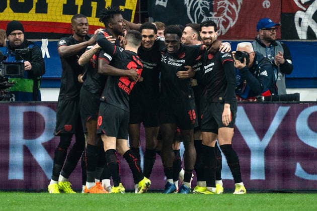UEFA Champions League 2025 2026 Bayer 04 Leverkusen vs Arsenal, Round of 16 First Round, Wednesday, 11 03 2026 BayArena Nordrhein Westfalen, Germany Goal for 1 0 by Robert Andrich 8 Cheers Joy Emotions Goal celebration Copyright: xCelinaxLeiersx