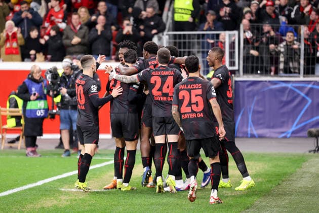 Goal celebration for 1 0 for Bayer Leverkusen by Robert Andrich Bayer Leverkusen GER, Bayer Leverkusen vs Arsenal London, Football, Champions League, Round of 16, 2025 2026 season, 11 03 2026 DFL REGULATIONS PROHIBIT ANY USE OF PHOTOGRAPHS AS IMAGE SEQUENCES AND OR QUASI VIDEO GER, Bayer Leverkusen vs Arsenal London, Football, Champions League, Round of 16, 2025 2026 season, 11 03 2026 Leverkusen Copyright: xEibner-Pressefoto FrankxZeisingx EP_FZG