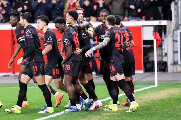 Goal celebration for 1 0 for Bayer Leverkusen by Robert Andrich Bayer Leverkusen GER, Bayer Leverkusen vs Arsenal London, Football, Champions League, Round of 16, 2025 2026 season, 11 03 2026 DFL REGULATIONS PROHIBIT ANY USE OF PHOTOGRAPHS AS IMAGE SEQUENCES AND OR QUASI VIDEO GER, Bayer Leverkusen vs Arsenal London, Football, Champions League, Round of 16, 2025 2026 season, 11 03 2026 Leverkusen Copyright: xEibner-Pressefoto FrankxZeisingx EP_FZG