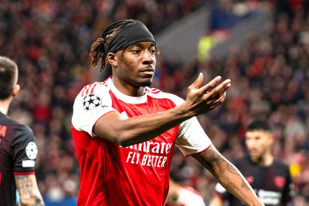 UEFA Champions League 2025 2026 Bayer 04 Leverkusen vs Arsenal, Round of 16 First Round, Wednesday, 11 03 2026 BayArena Nordrhein Westfalen, Germany Noni Madueke Arsenal, 20 Copyright: xCelinaxLeiersx