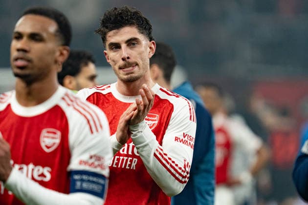UEFA Champions League 2025 2026 Bayer 04 Leverkusen vs Arsenal, Round of 16 First Round, Wednesday, 11 03 2026 BayArena Nordrhein Westfalen, Germany Kai Havertz Arsenal, 29 Copyright: xCelinaxLeiersx