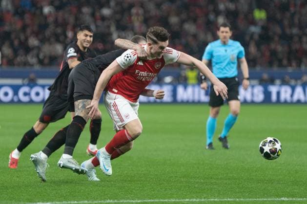 UEFA Champions League - Bayer 04 Leverkusen vs Arsenal Player Name of Arsenal during the UEFA Champions League match against Bayer 04 Leverkusen. (Photo by Taisei Iwamoto) Copyright: xTaiseixIwamotox