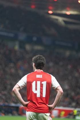 UEFA Champions League - Bayer 04 Leverkusen vs Arsenal 41 D. Rice of Arsenal during the UEFA Champions League match against Bayer 04 Leverkusen. (Photo by Taisei Iwamoto) Copyright: xTaiseixIwamotox