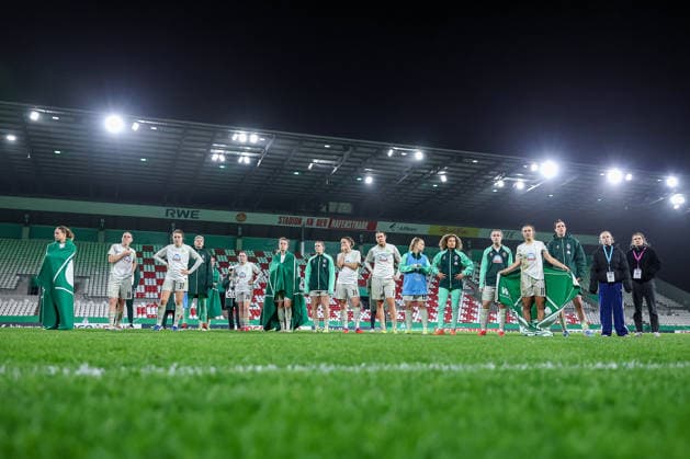 2026 03 11, Football, DFB Cup Women, SGS Essen SV Werder Bremen, Quarterfinals, Stadion an der Hafenstraße, Women, Season 2025 2026 Disappointed faces after the 0 1 defeat Overview image DFB regulations prohibit any use of photographs as image sequences and or quasi video North Rhine-Westphalia Germany