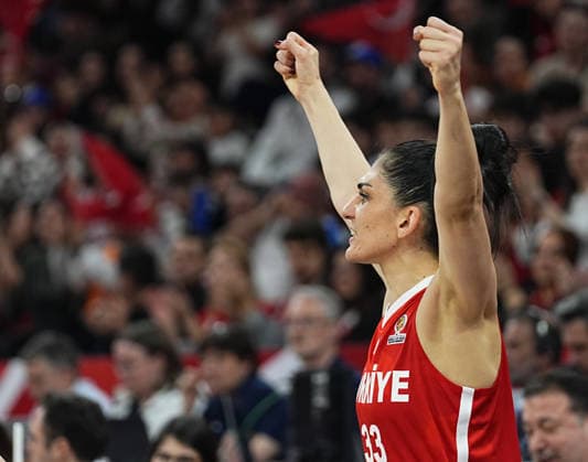 Turkiye v Canada - FIBA Women s Basketball World Cup Qualifiers ISTANBUL, TURKIYE - MARCH 11: Turkiye’s Esra Ural Topuz celebrates after scoring during the FIBA Women’s Basketball World Cup Qualifiers Group C match between Canada and Turkiye at the Turkcell Basketball Development Center in Istanbul, Turkiye, on March 11, 2026. Esra Bilgin Anadolu Istanbul Turkey. Editorial use only. Please get in touch for any other usage.  Copyright: x2026xAnadoluxEsraxBilginx