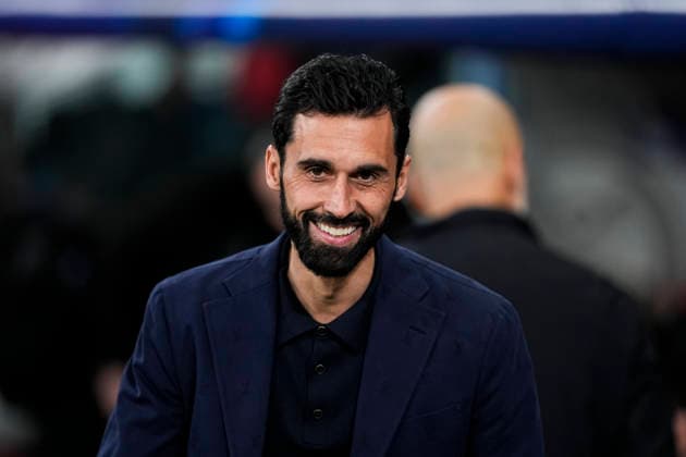 March 11, 2026, Madrid, Madrid, Spain: Alvaro Arbeloa, head coach of Real Madrid, smiles during the UEFA Champions League 2025 26 Round of 16 First Leg match between Real Madrid C.F. and Manchester City at Bernabeu stadium on March 11, 2026, in Madrid, Spain. Madrid Spain - ZUMAa181 20260311_zaa_a181_033 Copyright: xOscarxJ.xBarrosox