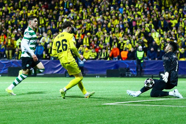 Football, Champions League 2025 2026 Bodo Glimt Sporting Lisbon Bodo 20260311 The Champions League football match between Bodo Glimt and Sporting Lisbon at Aspmyra Stadium Photo Mats Torbergsen NTB Bodo Norway EDITORIAL USE ONLY RESTRICTED USE FOR BETTING COMPANIES  Copyright: xMatsxTorbergsenx xNTBx
