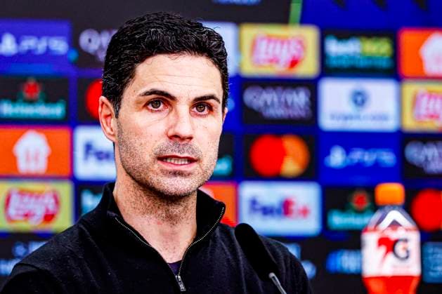 Head Coach Mikel Arteta of Arsenal FC Bayer 04 Leverkusen v Arsenal FC, UEFA Champions League 2025 26 Round of 16 First Leg, Bayer 04 Leverkusen v Arsenal FC, BayArena, March 11, 2026, Leverkusen, Germany.