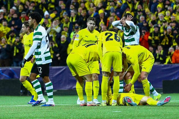 Football, Champions League 2025 2026 Bodo Glimt Sporting Lisbon Bodo 20260311 The Champions League football match between Bodo Glimt and Sporting Lisbon at Aspmyra Stadium Photo Mats Torbergsen NTB Bodo Norway EDITORIAL USE ONLY RESTRICTED USE FOR BETTING COMPANIES  Copyright: xMatsxTorbergsenx xNTBx