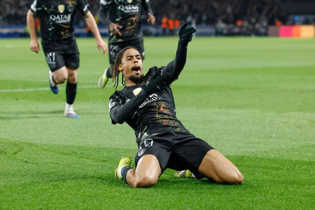 March 11, 2026, Paris, Paris, France: Bradley BARCOLA of Paris Saint Germain celebrating after scoring during the UEFA Champions League round of 16 match between Paris Saint Germain and Chelsea at Parc des Princes Stadium - on March 10 2026 Paris - France Paris France - ZUMAb253 20260311_zsp_b253_002 Copyright: xLoicxBaratouxx