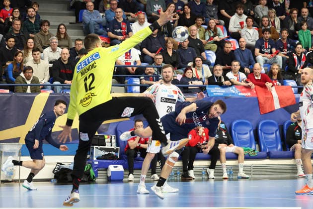 HANDBALL : Paris Saint Germain Vs SC Magdeburg - Ligue des Champions - 11 03 2026 p6= Vs Matej Mandic (SC Magdeburg) ParisFrance  Copyright: xMichaelxBaucherx